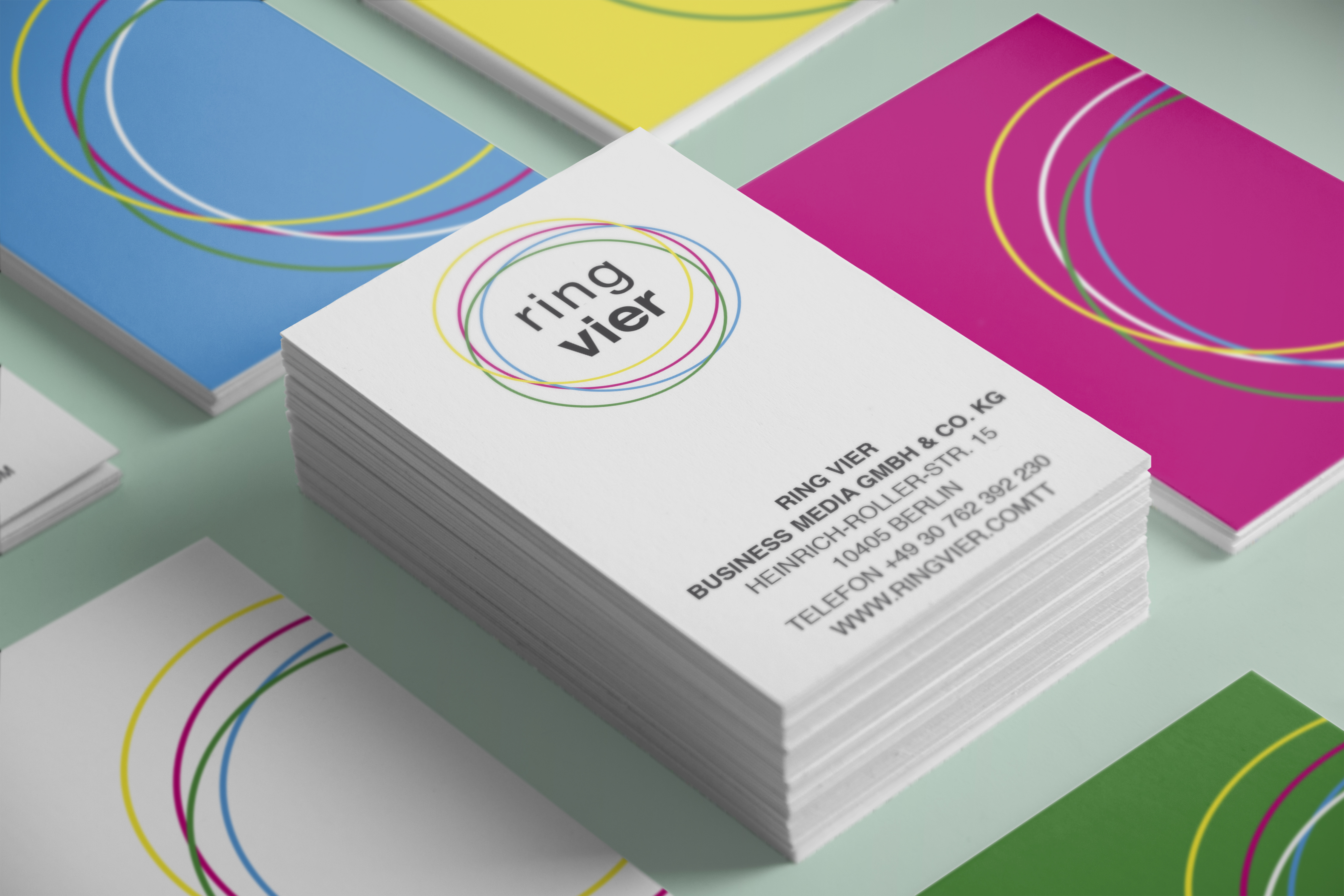 Corporate-Design-Arbeit RingVier aus dem Portfolio von Inga Sineux