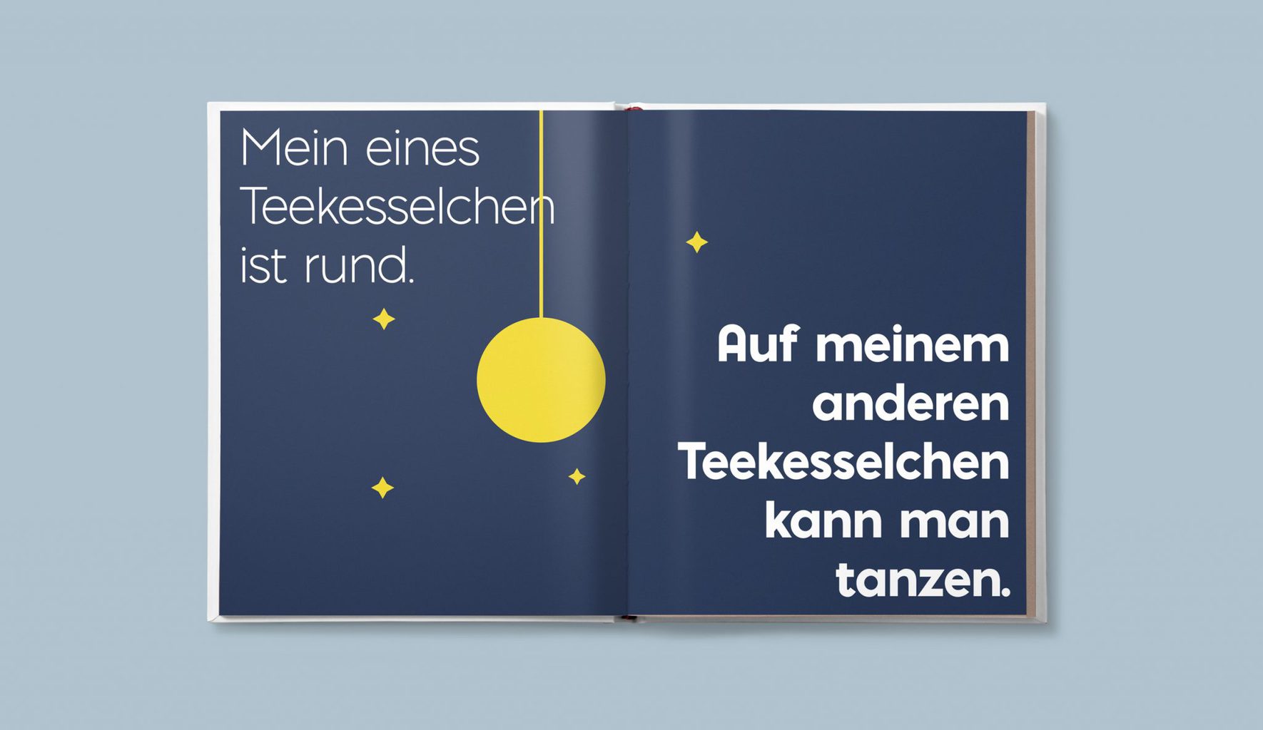 Illustrierte Rätselseite des Sprachrätselbuchs „Teekesselchen“ – Grafikdesign und Illustration von Inga Sineux